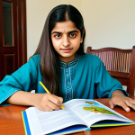유아교육지도사 자격증 시험 접수 방법 - **Prompt:** A determined and hopeful young Pakistani woman, in her mid-20s, with a gentle and intell...
