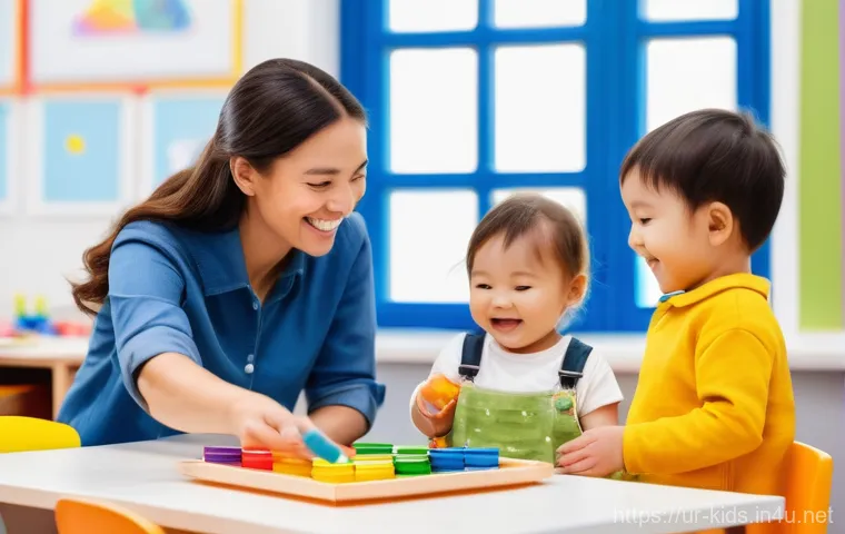 유아교육지도사와 관련된 법률 및 규정 - **Prompt 1: A Nurturing and Safe Early Learning Environment**
A vibrant and joyful scene inside ...