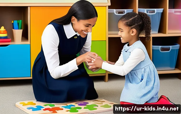 유아교육지도사 실무에서 발생하는 문제점 - **Prompt 1: Nurturing Individual Growth in a Diverse Classroom**
"A warm, empathetic female teac...