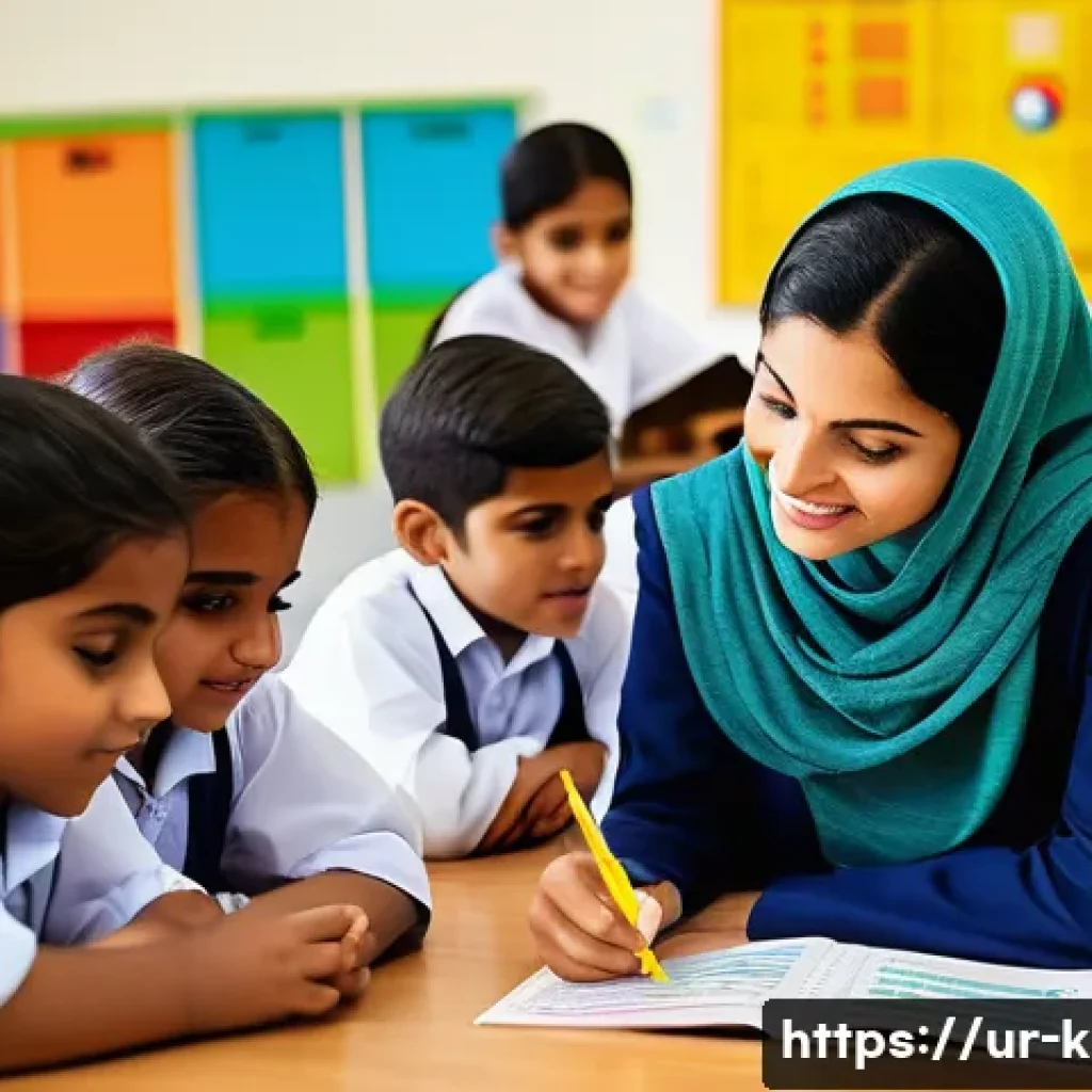 유아교육지도사 연수와 자격증 시험의 차이 - A professional educational counselor in a modern classroom setting, engaging warmly with a diverse g...