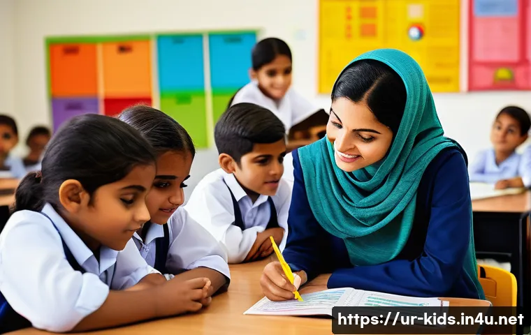 유아교육지도사 연수와 자격증 시험의 차이 - A professional educational counselor in a modern classroom setting, engaging warmly with a diverse g...