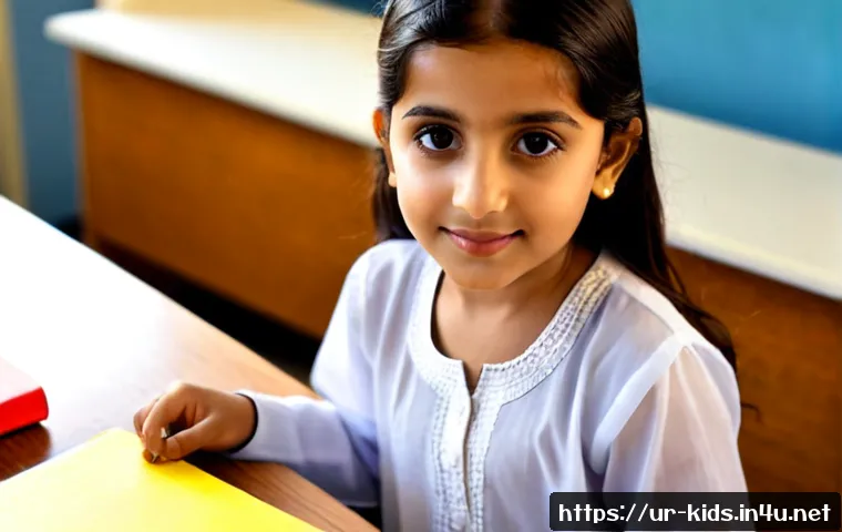 Home 17 유아교육지도사 신입 직원 입사 후 첫 업무 정리법 - Photorealistic young Pakistani female early childhood education guide in modest professional shalwar...
